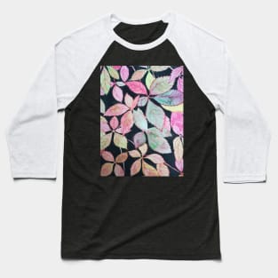 Autumn leaves watercolor painting Baseball T-Shirt